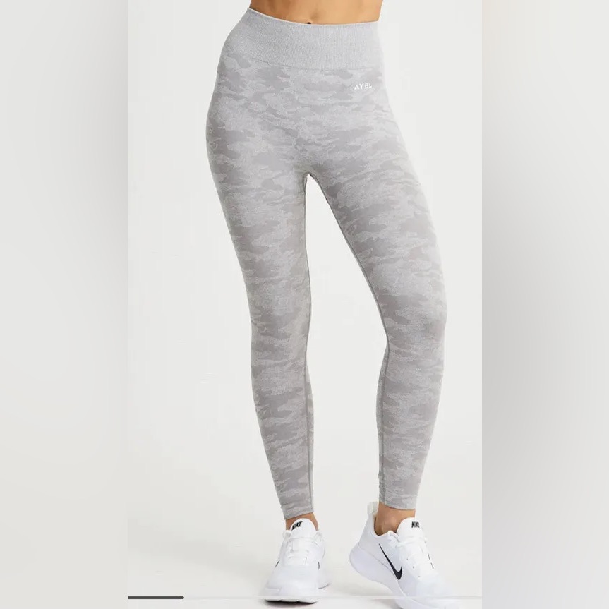 Xs Aybl Motion Seamless Leggings - Grey Camo